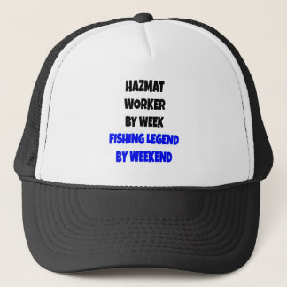 Gorra De Camionero Trabajador del Hazmat de la leyenda de la pesca