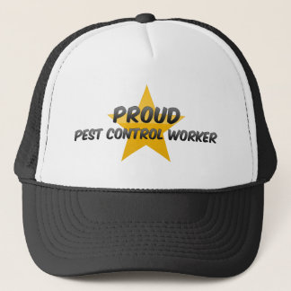 Gorra De Camionero Trabajador orgulloso del control de parásito