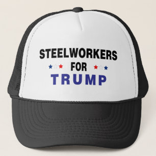 Gorra De Camionero Trabajadores de acero para Trump