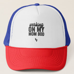 Gorra De Camionero Trabajar Con Mi Mamá Cuerpo Divertido Embarazo Mam