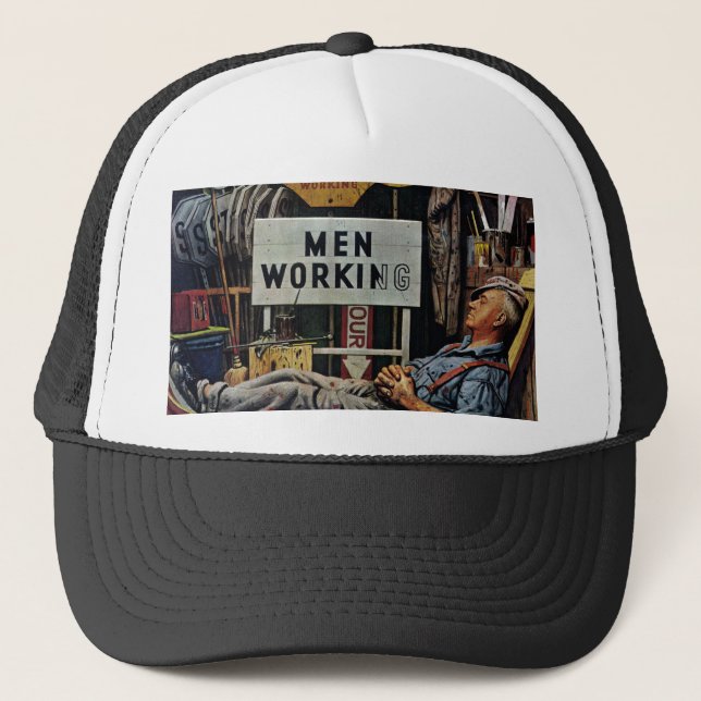Gorra De Camionero Trabajo de los hombres (Anverso)