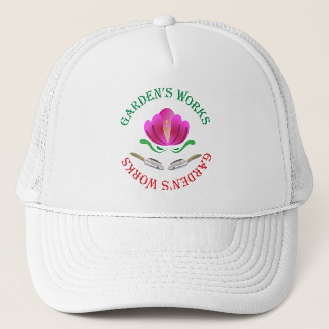 Gorra De Camionero Trabajos de jardín (Anverso)