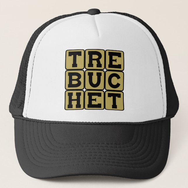 Gorra De Camionero Trabuquete, arma catapulta (Anverso)