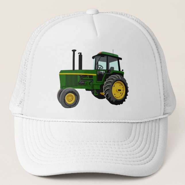 Gorra De Camionero Tractor verde (Anverso)