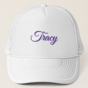 Gorra De Camionero Tracy Chicas Nombre En Morado,