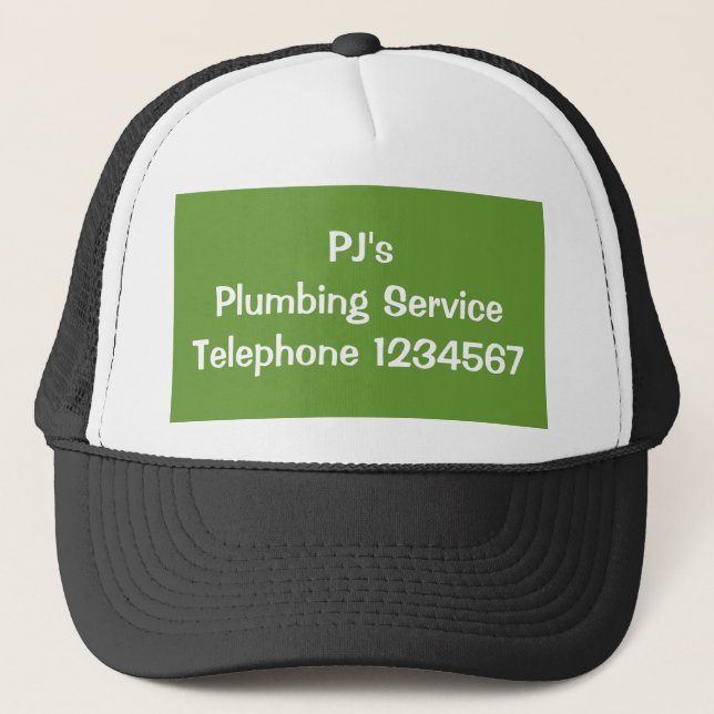 GORRA DE CAMIONERO TRADES - PLUMBERS (Anverso)