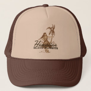 Gorra De Camionero Tradewinds en marrón en un gorra del camionero