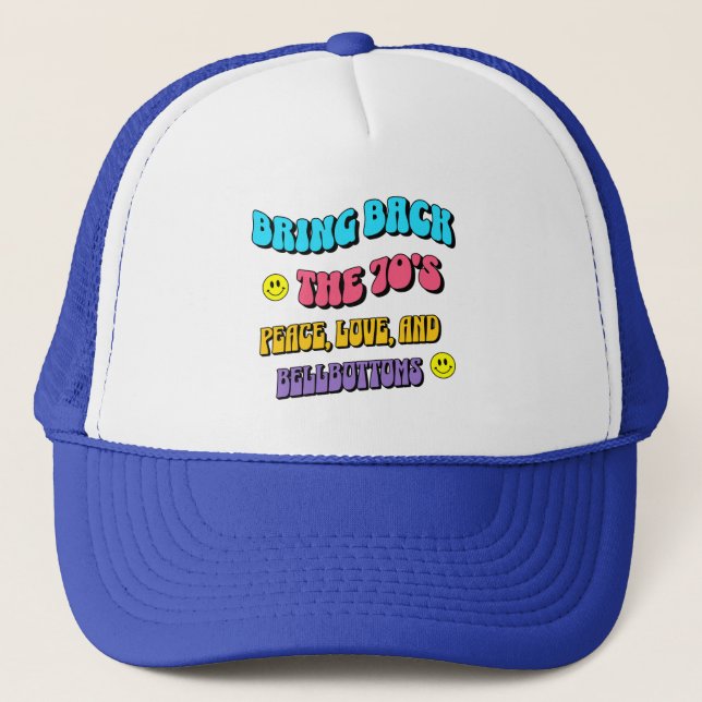 Gorra De Camionero Traer de vuelta los ’70 (Anverso)