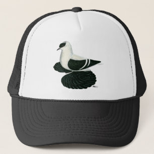 Gorra De Camionero Tragar: Bar blanco negro sajón