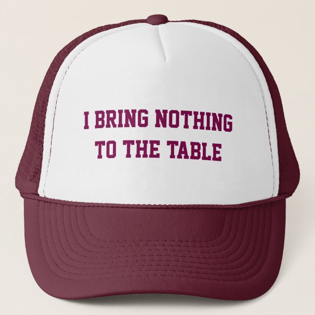 Gorra de camionero Traigo Nada a la Mesa (Anverso)