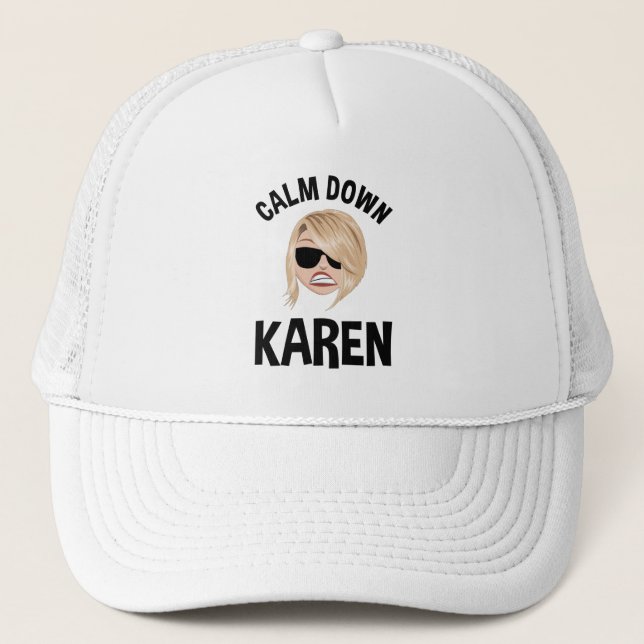 Gorra De Camionero Tranquilidad con Karen (Anverso)