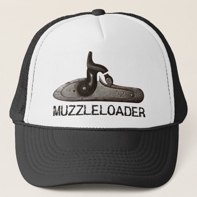 Gorra De Camionero Trasero y martillo, rifle de Muzzleloader del (Anverso)
