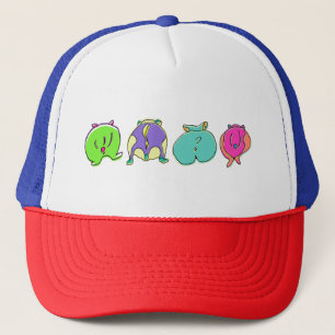 Gorra De Camionero Traseros de Hámster Coloridos