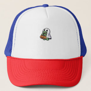 Gorra De Camionero Trato de fantasma de tortuga � Adorable Tri Hallow