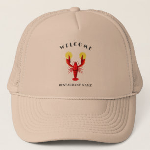 Gorra De Camionero Trato moderno de marisco Trato Lobster Lime nombre