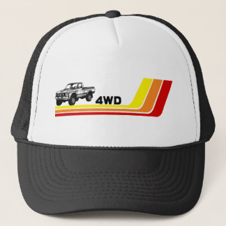 Gorra De Camionero Trazos de camión 4WD 80s