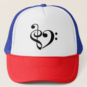 Gorra De Camionero Treble Clef Bass Clef Hearf Music Lover