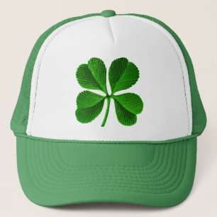 Gorra De Camionero Trébol afortunado de cuatro hojas