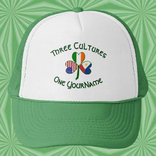 Gorra De Camionero Trébol de bandera personalizada de Filipinas Irlan