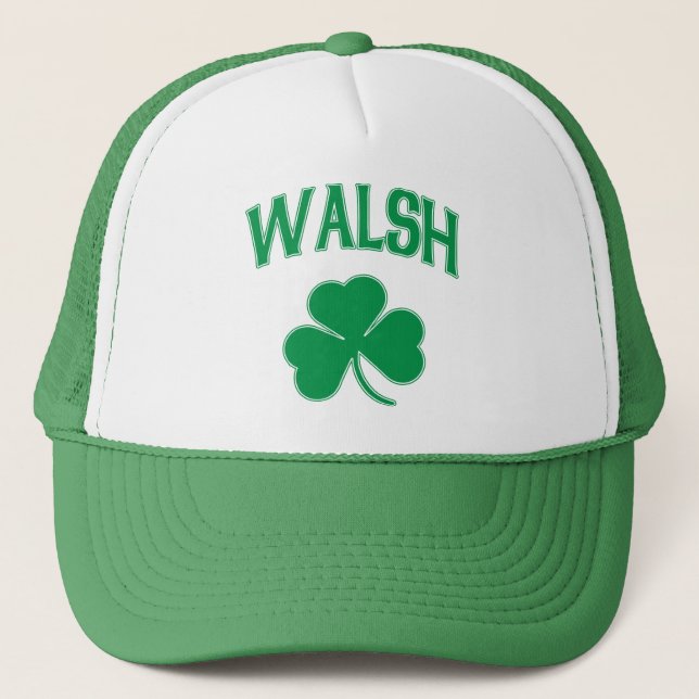 Gorra De Camionero Trébol del irlandés de Walsh (Anverso)