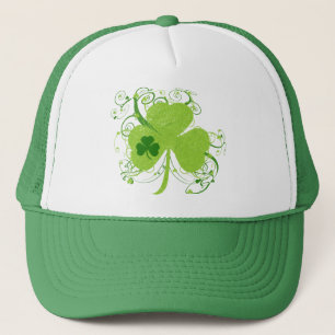 Gorra De Camionero Trébol irlandés verde