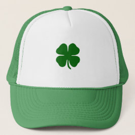 Gorra De Camionero Trébol Verde Afortunado Irlandés