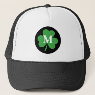 Gorra De Camionero Trébol Verde Monograma