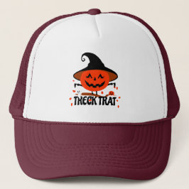 Gorra De Camionero Treck Trat Pumpkin Sonriente