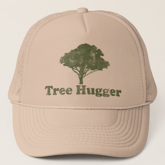 Gorra De Camionero Tree Hugger Think Green (Anverso)
