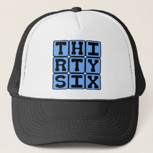 Gorra De Camionero Treinta y Seis, Número 36