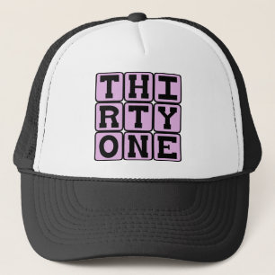 Gorra De Camionero Treinta y Uno, Número 31