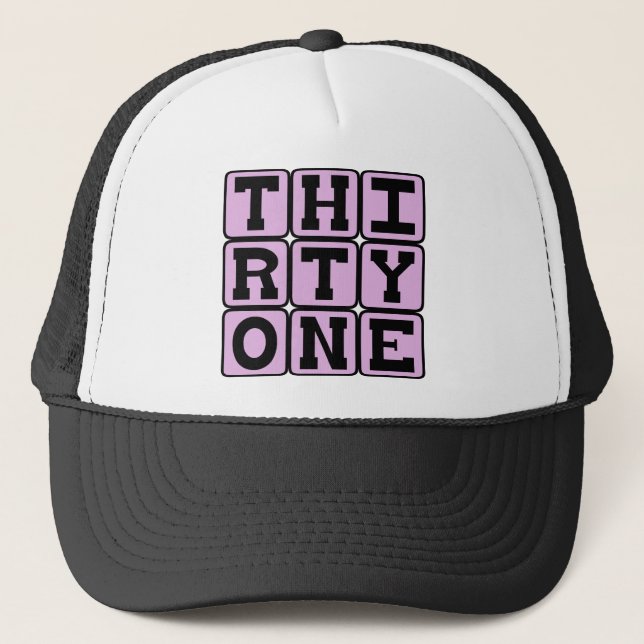 Gorra De Camionero Treinta y Uno, Número 31 (Anverso)