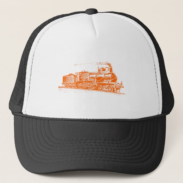Gorra De Camionero Tren 03 - Naranja (Anverso)