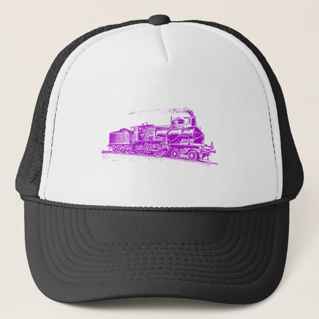 Gorra De Camionero Tren 03 - Púrpura (Anverso)