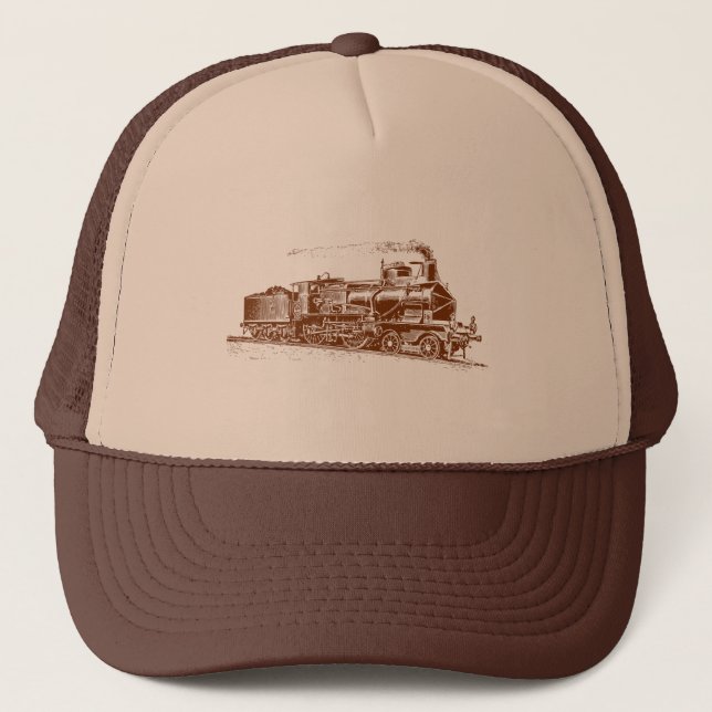 Gorra De Camionero Tren 03 - Walnut Brown (Anverso)