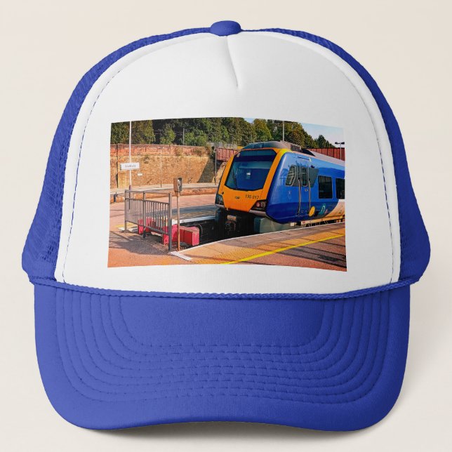 Gorra De Camionero Tren azul y amarillo, Sheffield (Anverso)