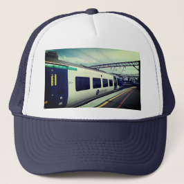 Gorra De Camionero Tren azul y blanco