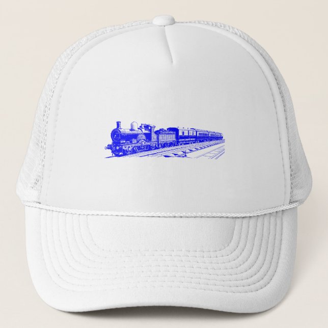 Gorra De Camionero Tren de cosecha - Azul (Anverso)