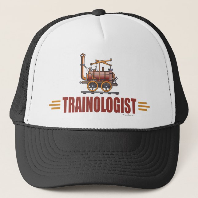 Gorra De Camionero Tren de ferrocarril humorístico (Anverso)