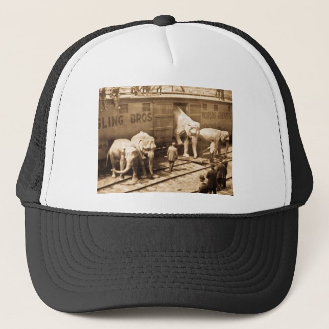 Gorra De Camionero Tren del elefante de Ringling Bros de la (Anverso)