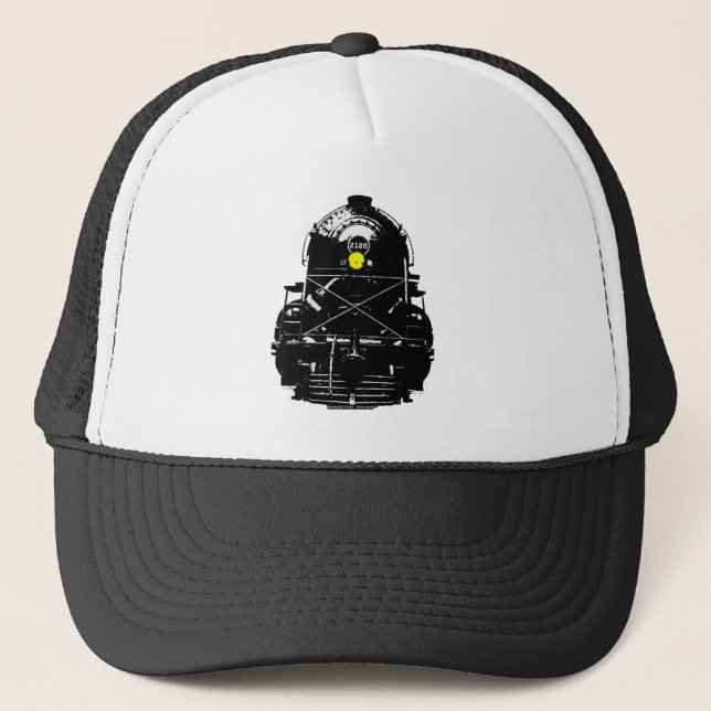 Gorra De Camionero Tren locomotor del motor de vapor (Anverso)