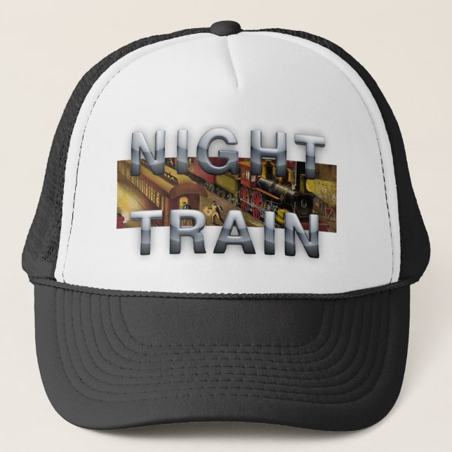 Gorra De Camionero Tren nocturno de la CAMISETA (Anverso)
