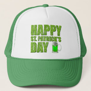 Gorra De Camionero Trepadoras y cerveza verde Feliz día de San Patric