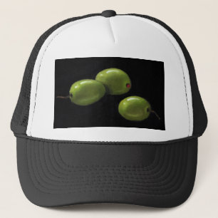 Gorra De Camionero Tres aceitunas en pastel del aceite