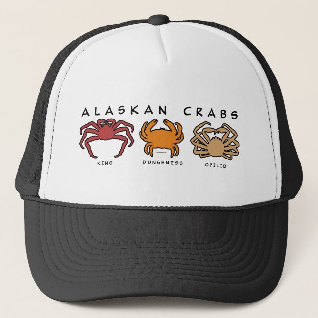 GORRA DE CAMIONERO TRES CANGREJOS DE ALASKA (Anverso)