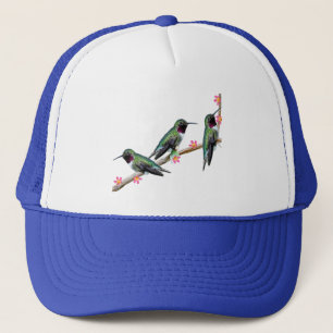 Gorra De Camionero Tres colibríes en la rama Silencio perenne