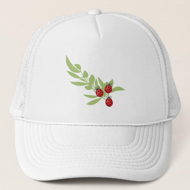 Gorra De Camionero Tres mariquitas afortunadas (Anverso)