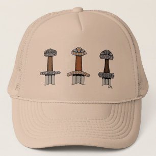 Gorra De Camionero Tres montones de espadas vibrantes