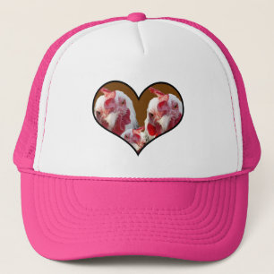 Gorra De Camionero Tres Pollos Sussex En El Corazón,