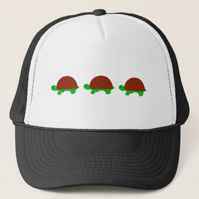 Gorra De Camionero Tres tortugas lindas (Anverso)